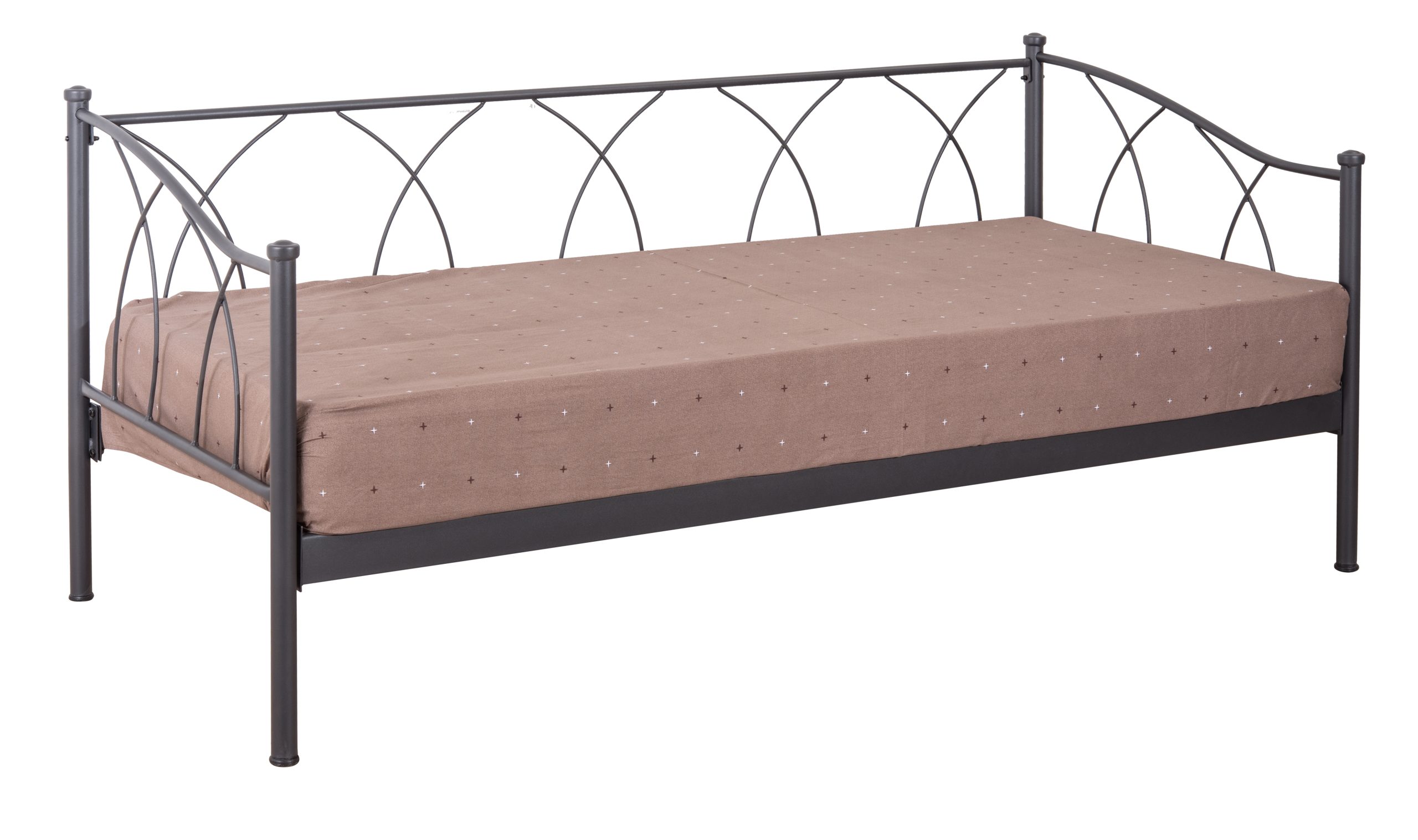 KPS KPS/ ΚΡΕΒΑΤΙ-ΚΑΝΑΠΕΣ GLAMOUR ΜΕΤΑΛΛΙΚΟ ΜΟΝΟ ΜΕ ΤΑΒΛΕΣ ΕΛΛΗΝΙΚΗΣ ΚΑΤΑΣΚΕΥΗΣ ΓΙΑ ΣΤΡΩΜΑ 90Χ190 ΕΚ KPS-01.04.136-1