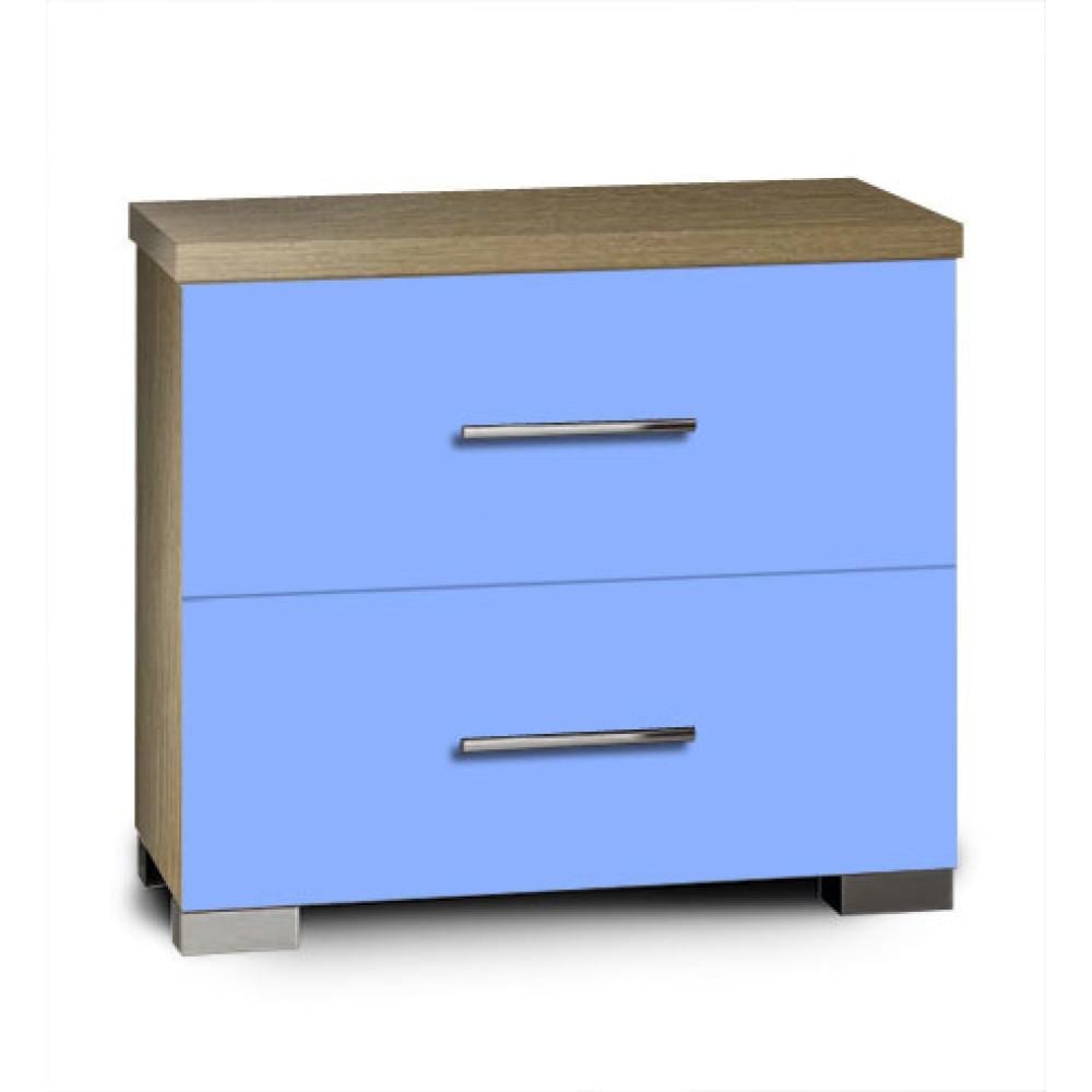 SARFURNITURE Κομοδίνο παιδικό με 2 συρτάρια σιέλ SAR-111045 SARFURNITURE Κομοδίνο παιδικό με 2 συρτάρια σιέλ SAR-111045