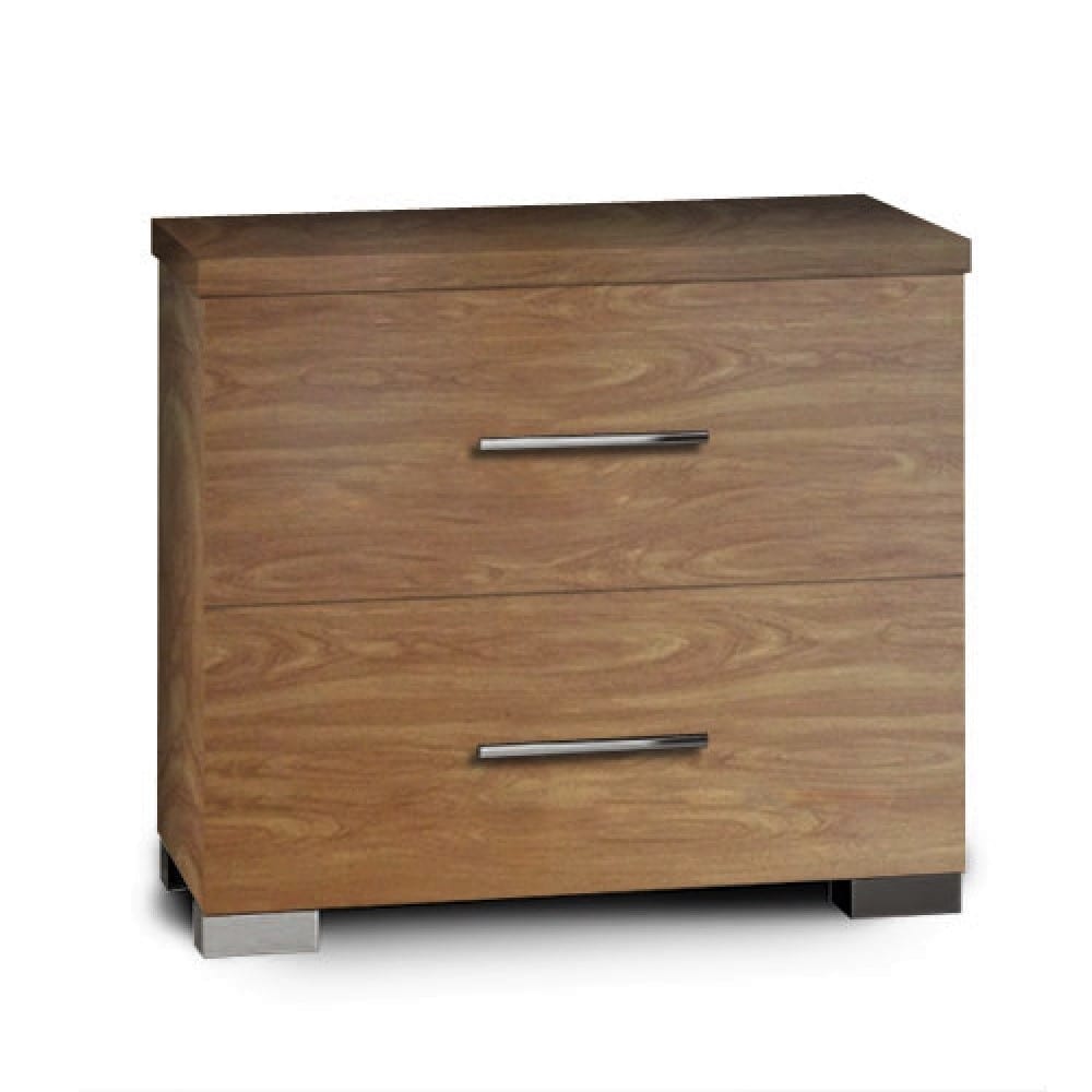 SARFURNITURE Κομοδίνο με 2 συρτάρια καρυδί SAR-111065 SARFURNITURE Κομοδίνο με 2 συρτάρια καρυδί SAR-111065