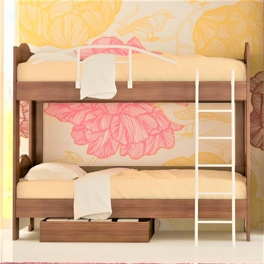 SARFURNITURE Κρεβάτι κουκέτα καρυδί SAR-111183 SARFURNITURE Κρεβάτι κουκέτα καρυδί SAR-111183