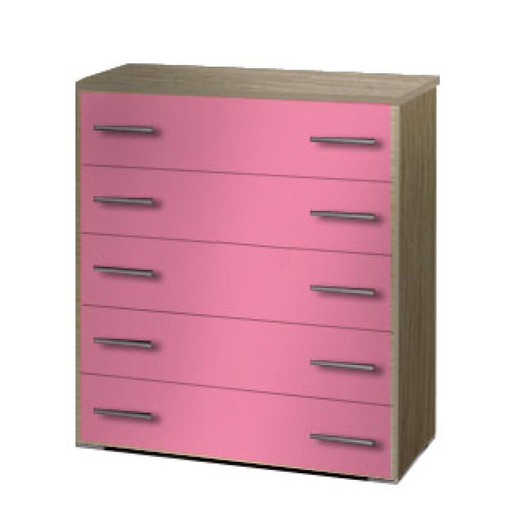 SARFURNITURE Συρταριέρα παιδική 5άρα (80φ) ροζ SAR-110947 SARFURNITURE Συρταριέρα παιδική 5άρα (80φ) ροζ SAR-110947