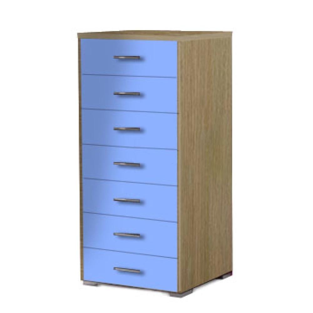 SARFURNITURE Συρταριέρα παιδική 7άρα σιέλ SAR-111017 SARFURNITURE Συρταριέρα παιδική 7άρα σιέλ SAR-111017