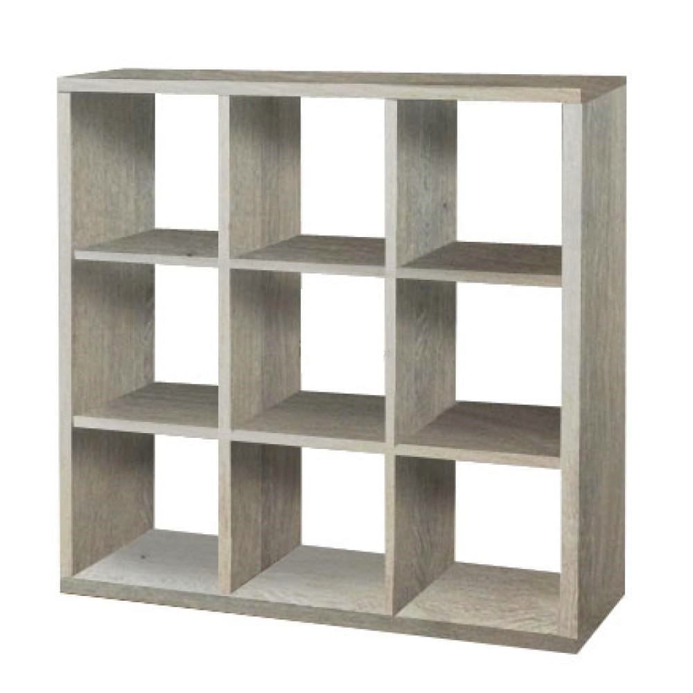 SARFURNITURE Κυβική βιβλιοθήκη 3×3 σταχτί SAR-111205 SARFURNITURE Κυβική βιβλιοθήκη 3×3 σταχτί SAR-111205