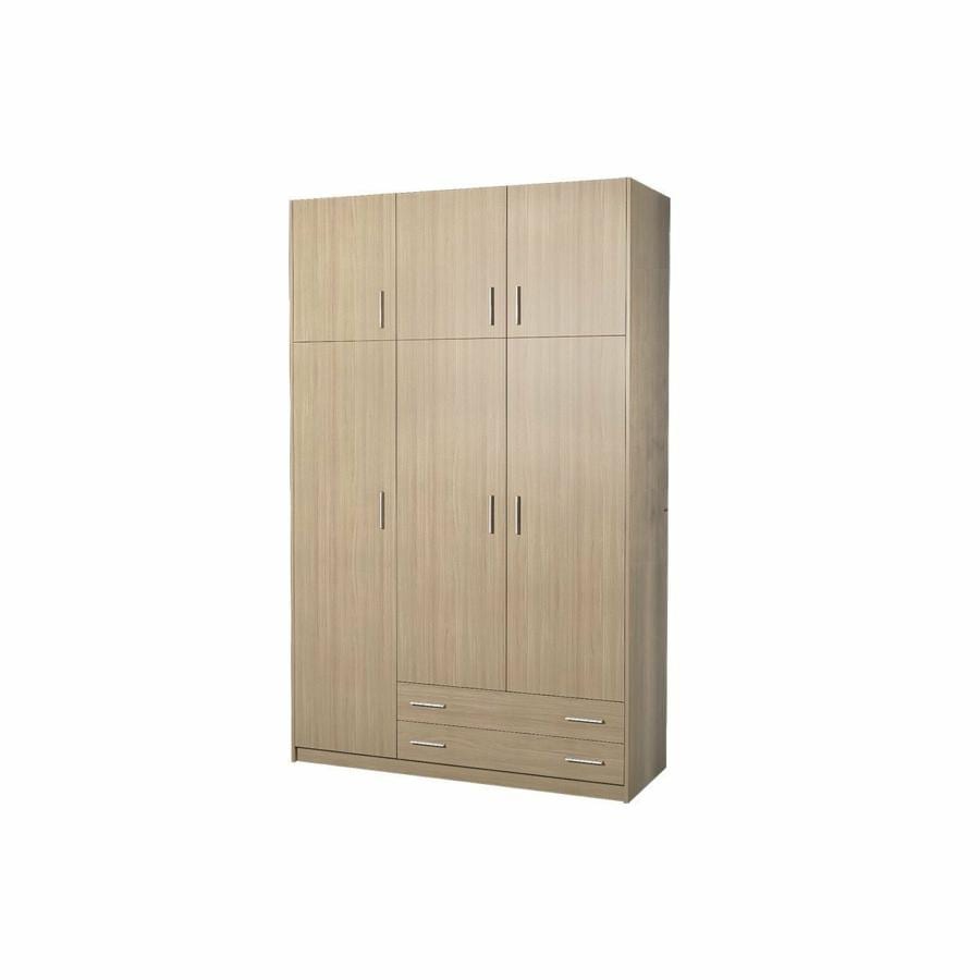 SARFURNITURE Παιδική ντουλάπα τρίφυλλη με πατάρι δρυς SAR-112073