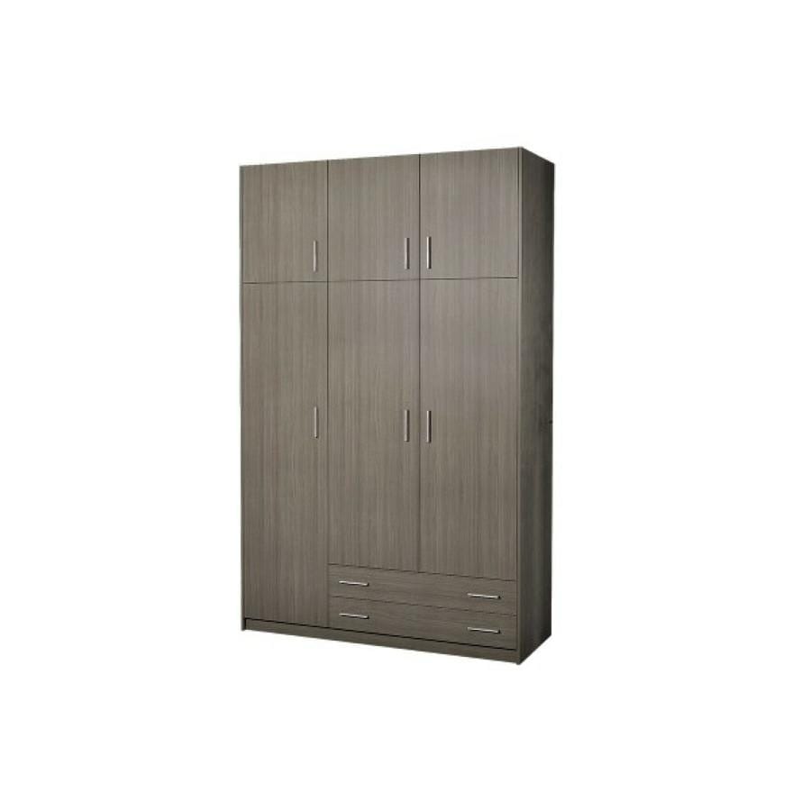 SARFURNITURE Παιδική ντουλάπα τρίφυλλη με πατάρι σταχτί SAR-112078 SARFURNITURE Παιδική ντουλάπα τρίφυλλη με πατάρι σταχτί SAR-112078