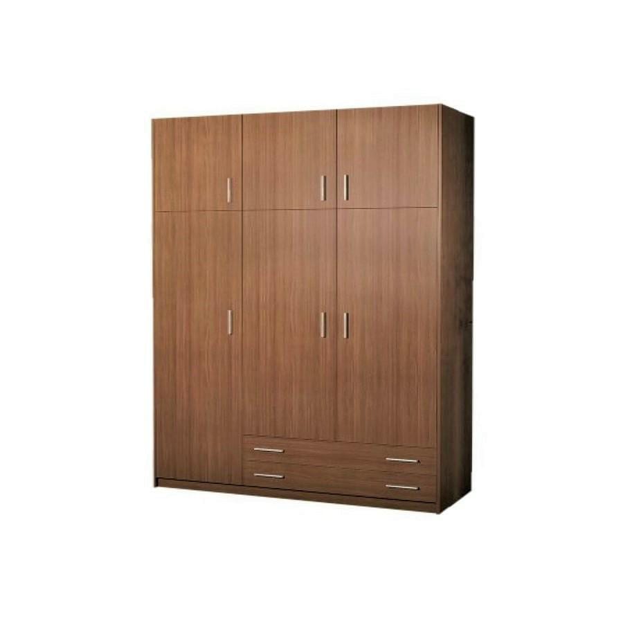 SARFURNITURE Ντουλάπα τρίφυλλη με πατάρι 150x240x60 καρυδί SAR-112112 SARFURNITURE Ντουλάπα τρίφυλλη με πατάρι 150x240x60 καρυδί SAR-112112