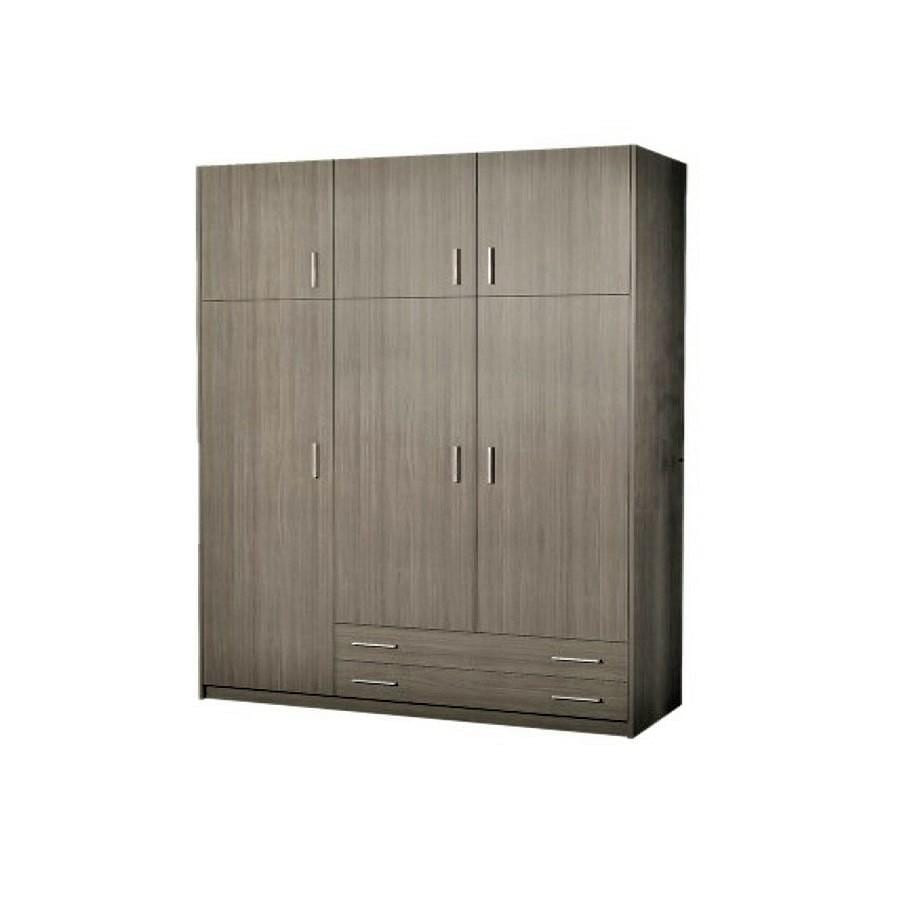 SARFURNITURE Ντουλάπα τρίφυλλη με πατάρι 150x240x60 σταχτί SAR-112108 SARFURNITURE Ντουλάπα τρίφυλλη με πατάρι 150x240x60 σταχτί SAR-112108