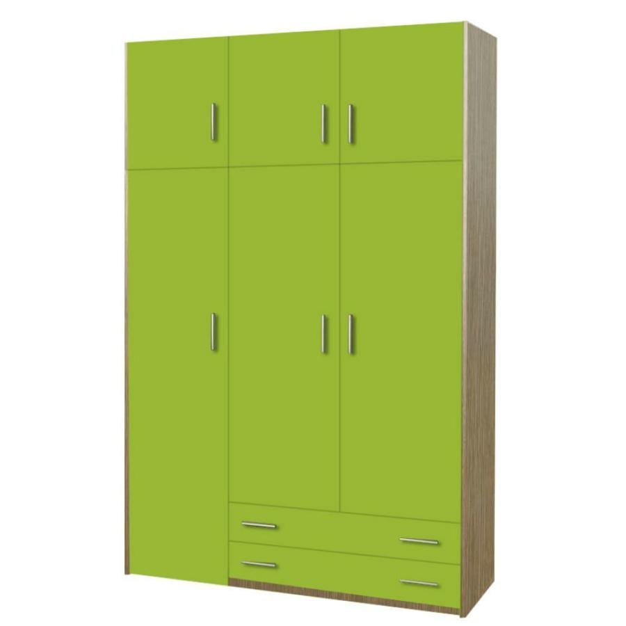 SARFURNITURE Παιδική ντουλάπα τρίφυλλη με πατάρι λαχανί SAR-112069 SARFURNITURE Παιδική ντουλάπα τρίφυλλη με πατάρι λαχανί SAR-112069