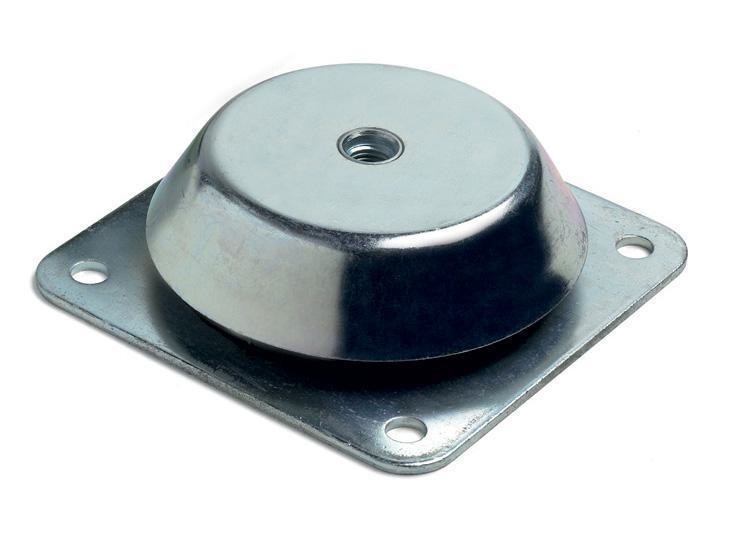 Fotin Βάση καμπάνα τετράγωνη με παξιμάδι M20 x 180 mm FOT-A2SCQT177