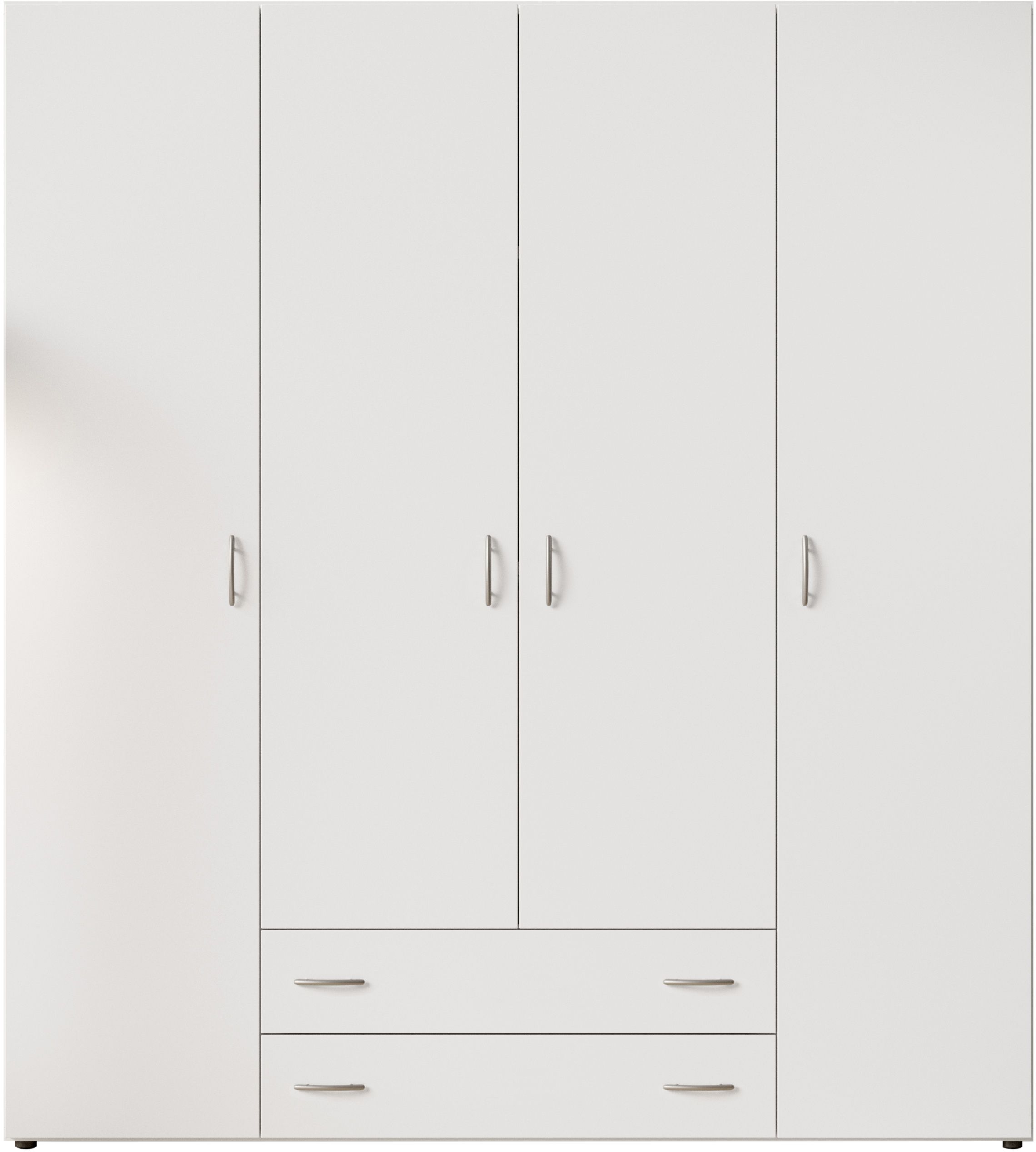 Lh-homefurniture Ντουλάπα  Α_Base λευκή με συρτάρια 160x177x52cm A_BASE_4d