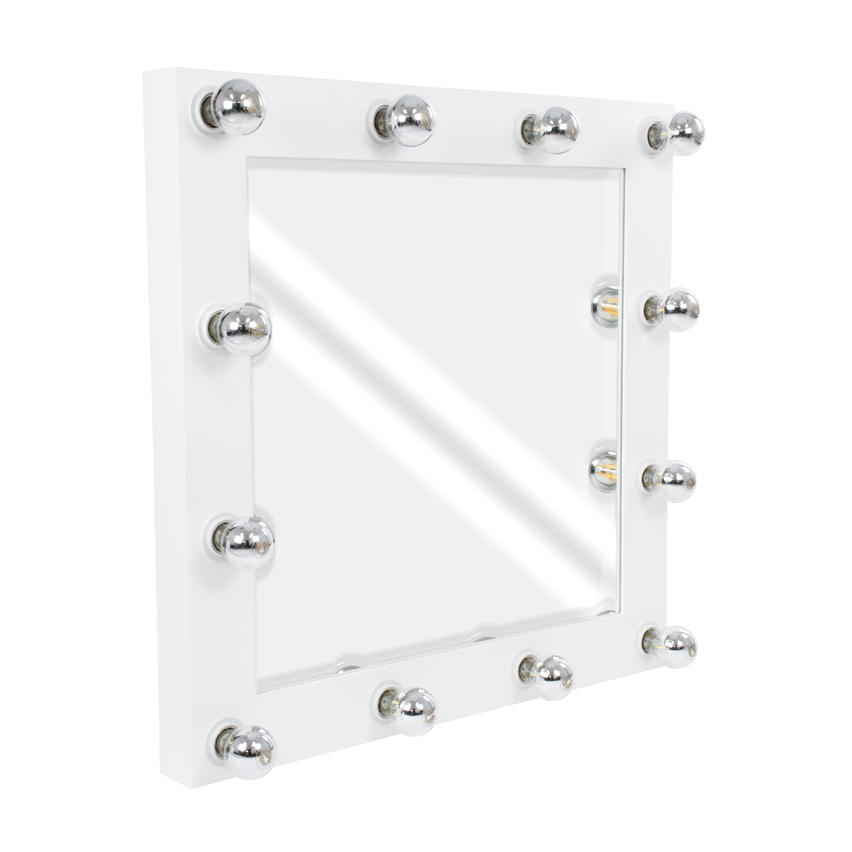 MIRROR-80×80-4 GloboStar® MAKEUP MIRROR-80×80-4 Μοντέρνος Καθρέπτης Μακιγιάζ με Πλαίσιο Φυσικού Ξύλου με Διακόπτη On/Off 12 x E27 AC220-240V – Μ80 x Π7 x Υ80cm – Λευκή Λάκα MIRROR-80×80-4 GloboStar® MAKEUP MIRROR-80×80-4 Μοντέρνος Καθρέπτης Μακιγιάζ με Πλαίσιο Φυσικού Ξύλου με Διακόπτη On/Off 12 x E27 AC220-240V – Μ80 x Π7 x Υ80cm – Λευκή Λάκα