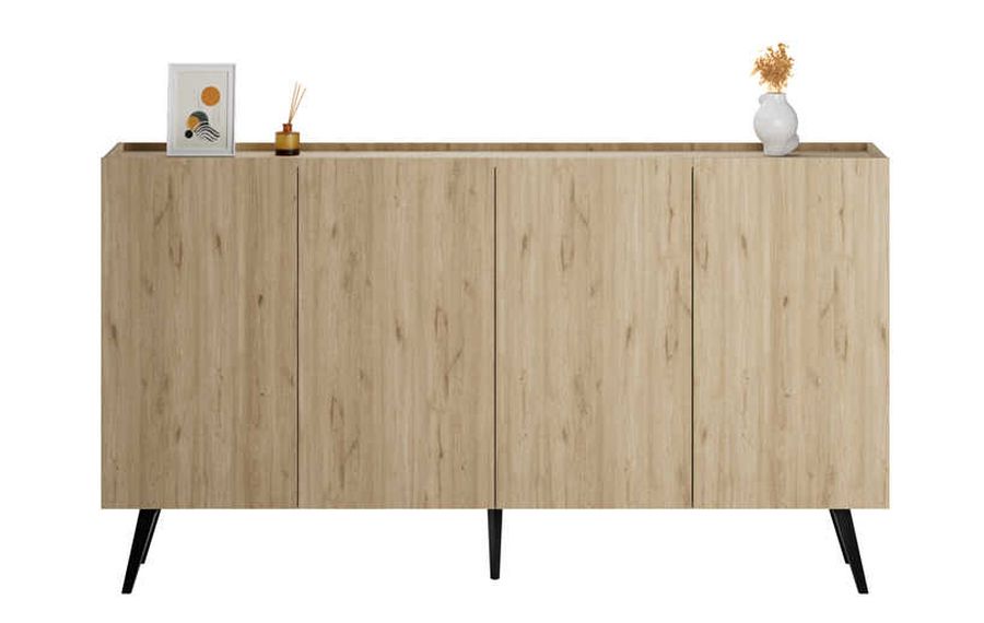 Μπουφές Luna Φυσικό florida oak 180x100x43cm