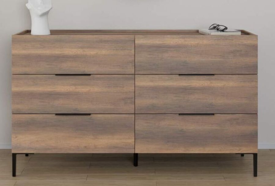 Συρταριέρα Oryana Καρυδιά 140x81x44cm