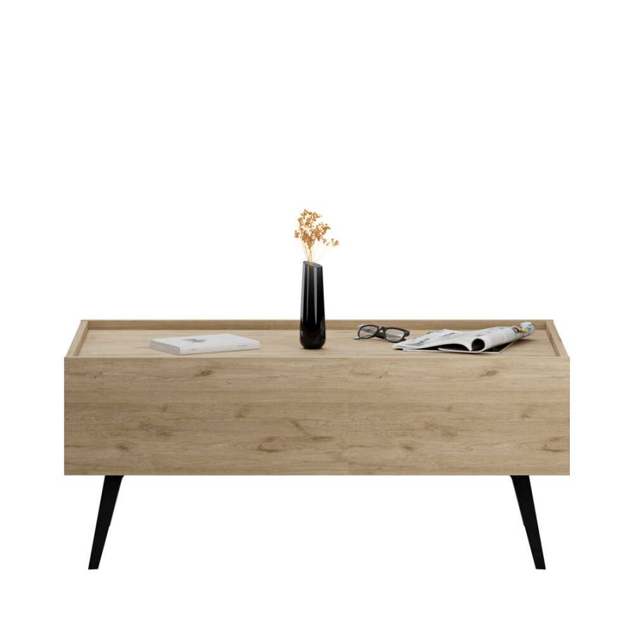 Τραπεζάκι σαλονιού Luna Φυσικό florida oak 103x44x60cm