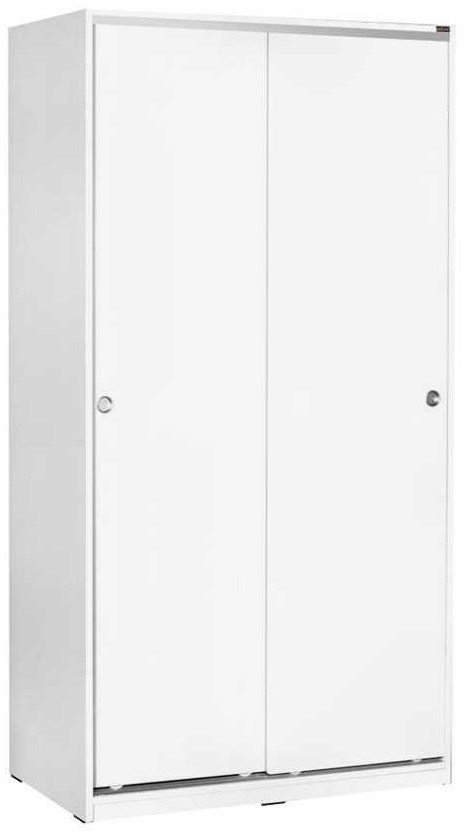 Lh-homefurniture Συρόμενη Ντουλάπα Λευκή 94x182x52cm AD_SWD-402-BB-2 AD_SWD-402-BB-2