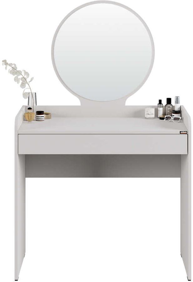 Τουαλέτα- μπουντουάρ Curve 701 χρώμα λευκό του πάγου 90x142x47cm