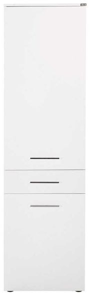 Lh-homefurniture Ντουλάπι με καλάθι πλυντηρίου Diamond Λευκό+Λευκό High Gloss 52x187x38cm AD_ADR-621-PP-1 Lh-homefurniture Ντουλάπι με καλάθι πλυντηρίου Diamond Λευκό+Λευκό High Gloss 52x187x38cm AD_ADR-621-PP-1