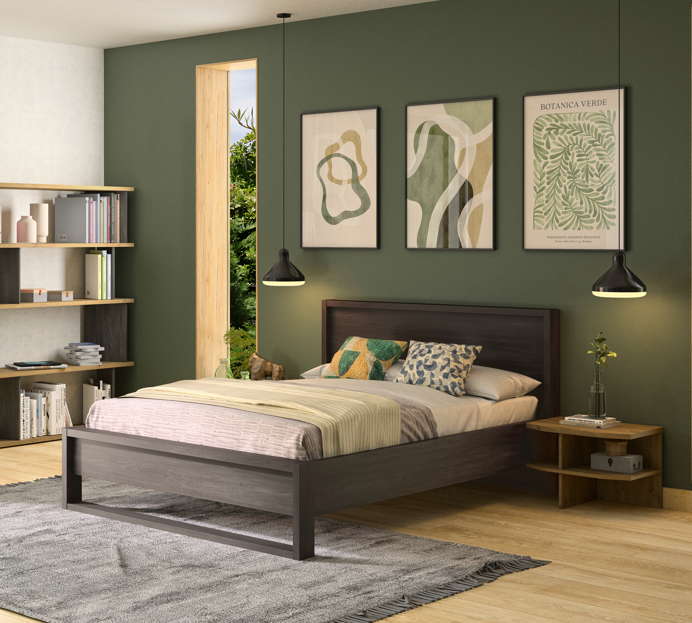 Insi Alana κρεβάτι διπλό 148x215x94εκ. ( για στρώμα 140×190εκ. ) Black thread 0041.GM61 Insi Alana κρεβάτι διπλό 148x215x94εκ. ( για στρώμα 140×190εκ. ) Black thread 0041.GM61