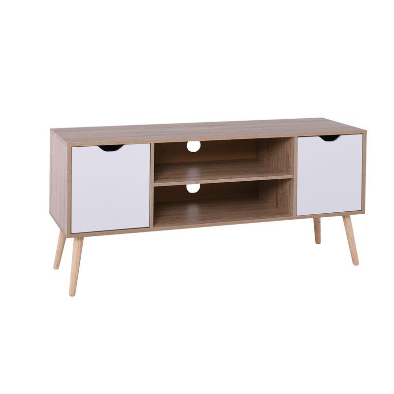 WOODWELL Ε747,1ALINA Έπιπλο TV Απόχρωση Sonoma – Άσπρο 120x38x58cm Ε747,1 WOODWELL Ε747,1ALINA Έπιπλο TV Απόχρωση Sonoma – Άσπρο 120x38x58cm Ε747,1