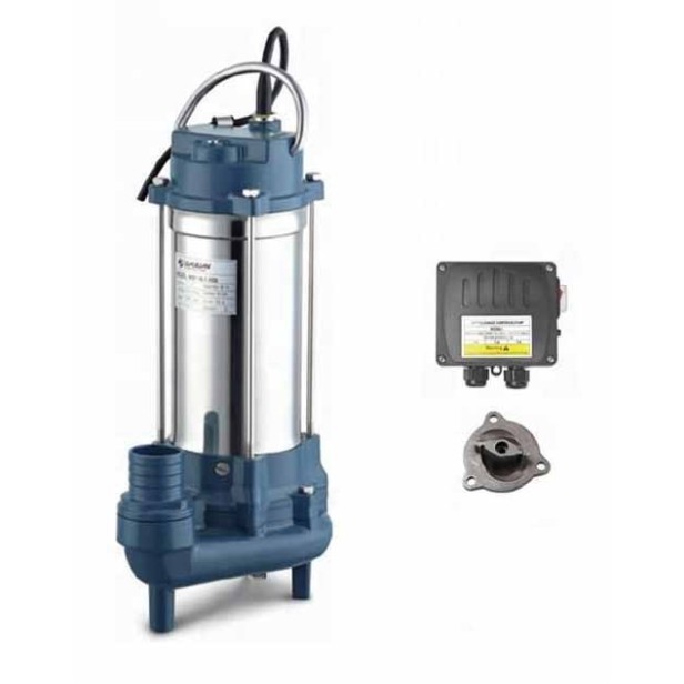 Υποβρύχια Αντλία Λυμάτων Με Κοπτήρα 2hp 2'' 220 Volt WQD7–16 Με Πίνακα KIDO-
691/28