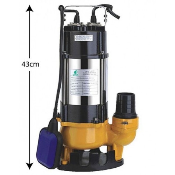 Αντλία Υποβρύχια Ακαθάρτων 2HP Ανοξείδωτη Με Μαντεμένιο Σώμα 230V SPV1500R Με Φλοτέρ 2" KIDO-
691/29