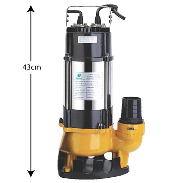 Αντλία Υποβρύχια Ακαθάρτων 2HP Ανοξείδωτη Με Μαντεμένιο Σώμα 380V SPV1500F 3" KIDO-
691/31