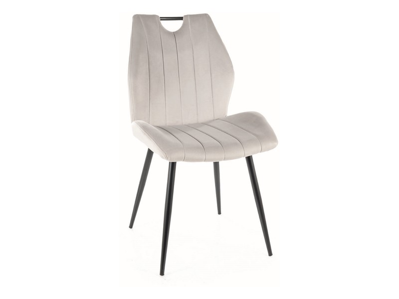 KRZESŁO ARCO VELVET CZARNY STELAŻ / J. SZARY BLUVEL 03 DIOMMI-80-2645 KRZESŁO ARCO VELVET CZARNY STELAŻ / J. SZARY BLUVEL 03 DIOMMI-80-2645