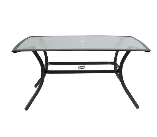 WOODWELL Ε5151,TASTOR Τραπέζι Dining Μεταλλικό Ανθρακί/Γυαλί 150x90x70cm Ε5151,T WOODWELL Ε5151,TASTOR Τραπέζι Dining Μεταλλικό Ανθρακί/Γυαλί 150x90x70cm Ε5151,T