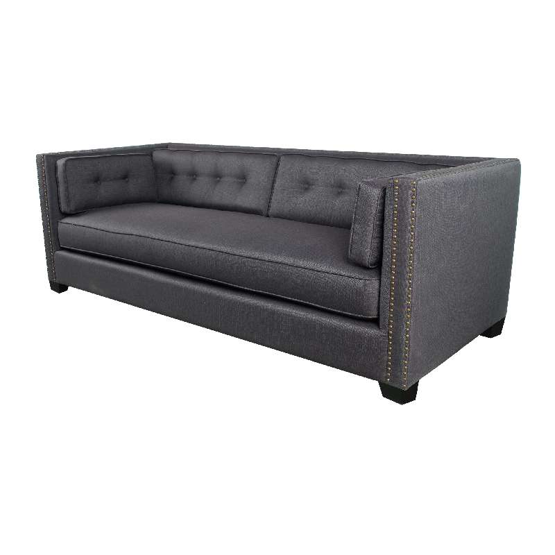 Artekko Vruems Γκρι Τριθέσιος Υφασμάτινος Καναπές (208x91x208)cm Artekko AV37760