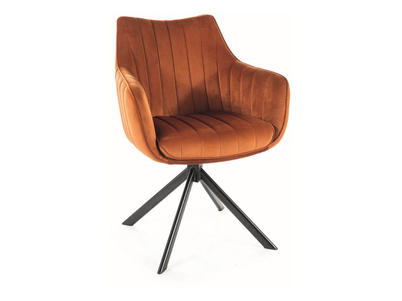KRZESŁO AZALIA VELVET CZARNY STELAŻ/CYNAMON BLUVEL 4215 DIOMMI-80-2660 KRZESŁO AZALIA VELVET CZARNY STELAŻ/CYNAMON BLUVEL 4215 DIOMMI-80-2660