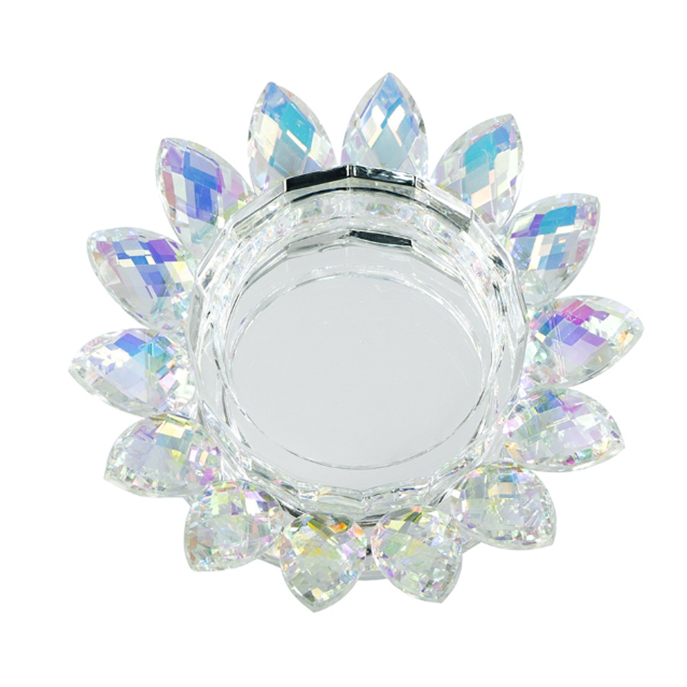 Artekko Lotus Διάφανο Γυάλινο Κηροπήγιο (15x15x2.5)cm Artekko B8604