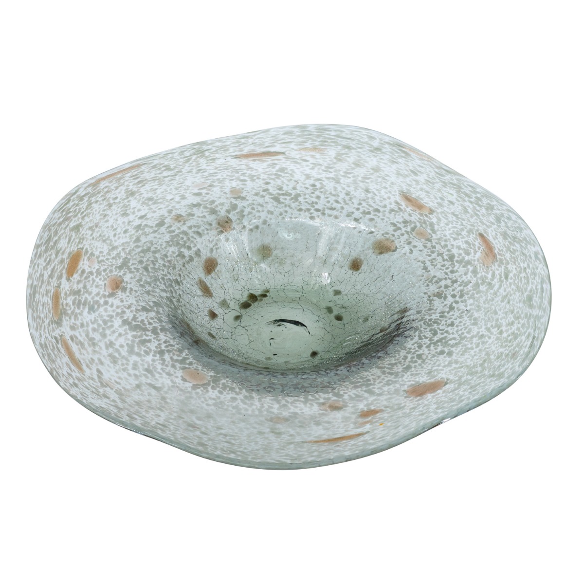 Artekko Twilight Γκρι Γυάλινη Διακοσμητική Πιατέλα (35x35x7.5)cm Artekko B8670