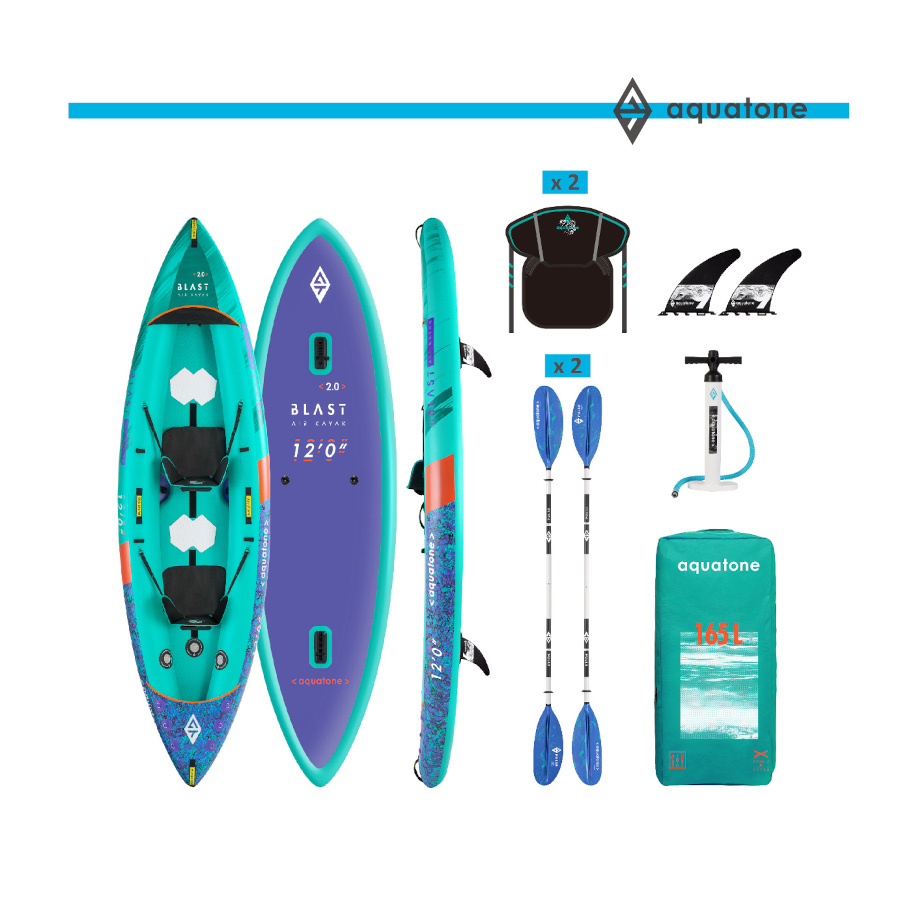 Aquatone BLAST RECREATIONAL KAYAK / 2-PERSON (AQUATONE) VIKI-105326 Aquatone BLAST RECREATIONAL KAYAK / 2-PERSON (AQUATONE) VIKI-105326