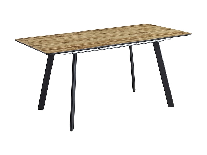 STÓŁ BARI DĄB ARTISAN/CZARNY MAT 120(160)X80 DIOMMI-80-3516 STÓŁ BARI DĄB ARTISAN/CZARNY MAT 120(160)X80 DIOMMI-80-3516