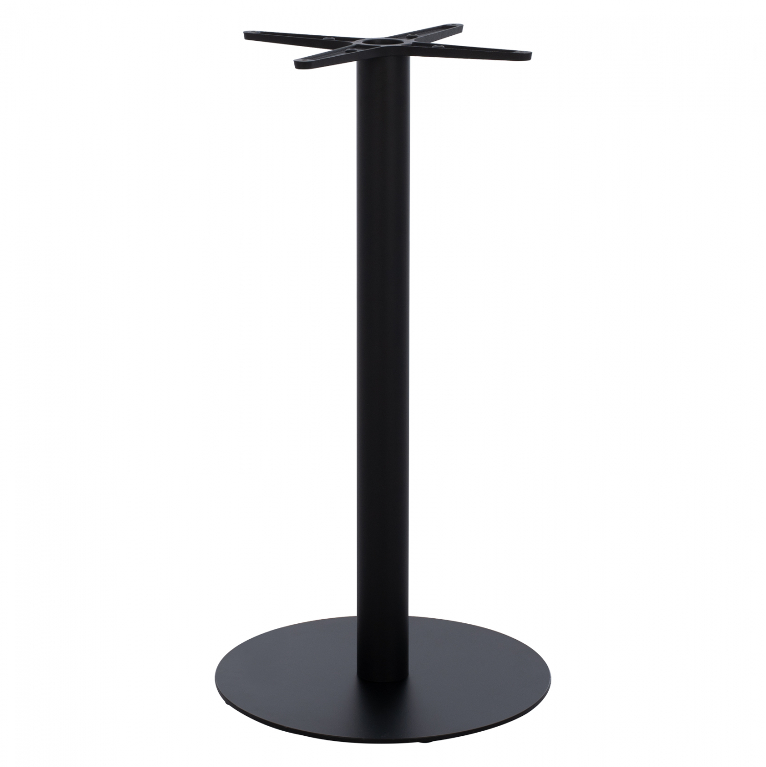 ΒΑΣΗ ΜΕΤΑΛΛΙΚΗ ΜΠΑΡ ΜΕΣΣΑΙΟΥ ΥΨΟΥΣ ΜΑΥΡΗ ΜΑΤ HM474 ΣΤΑΥΡΟΣ 46Χ46εκ 45Χ45Χ94Υεκ.