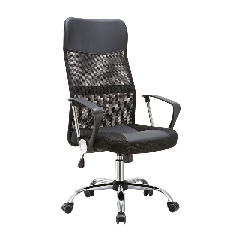 WOODWELL ΕΟ502,1PUBF2400-PU Πολυθρόνα Γραφείου Διευθυντή, Βάση Χρώμιο, Pu Μαύρο, Mesh Μαύρο 61x63x110/120cm ΕΟ502,1PU WOODWELL ΕΟ502,1PUBF2400-PU Πολυθρόνα Γραφείου Διευθυντή, Βάση Χρώμιο, Pu Μαύρο, Mesh Μαύρο 61x63x110/120cm ΕΟ502,1PU