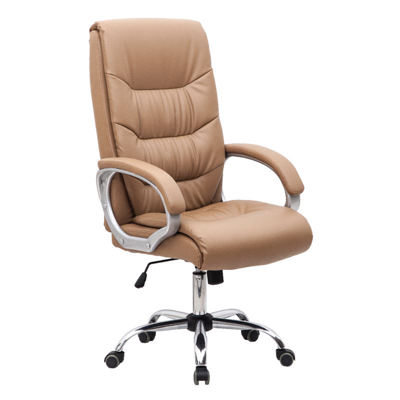 WOODWELL ΕΟ282,2BF6400 Πολυθρόνα Διευθυντή Μέταλλο Χρώμιο, PU Μπεζ 64x66x110/118cm ΕΟ282,2 WOODWELL ΕΟ282,2BF6400 Πολυθρόνα Διευθυντή Μέταλλο Χρώμιο, PU Μπεζ 64x66x110/118cm ΕΟ282,2