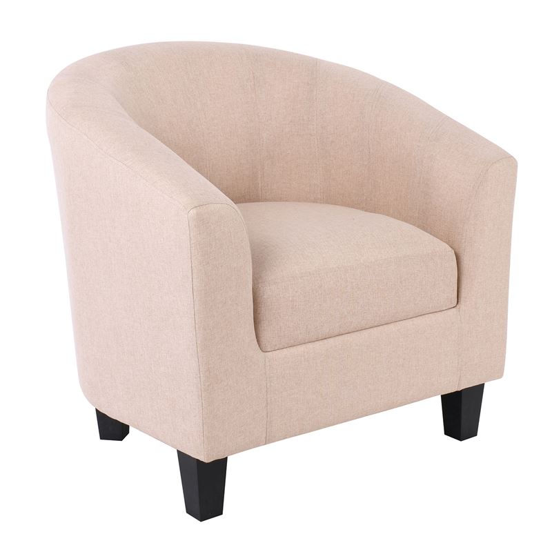 WOODWELL BOGA Πολυθρόνα Σαλονιού Καθιστικού, Ύφασμα  Μπεζ 75x73x74cm Ε7129,60