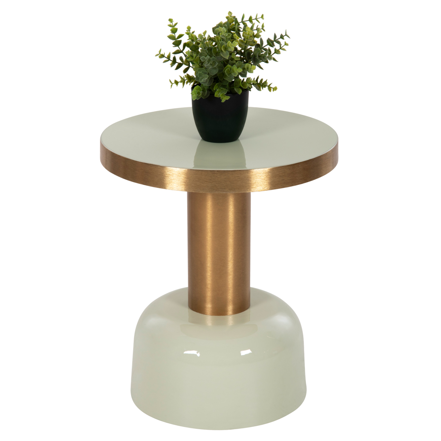 Intrahome ΒΟΗΘΗΤΙΚΟ ΤΡΑΠΕΖΑΚΙ EKIMBERLEY .07 ΜΕΤΑΛΛΟ ΣΕ ΑΝΟΙΧΤΟ ΠΡΑΣΙΝΟ-ΧΡΥΣΟ Φ40,5x48Υ εκ. intraho-1647130