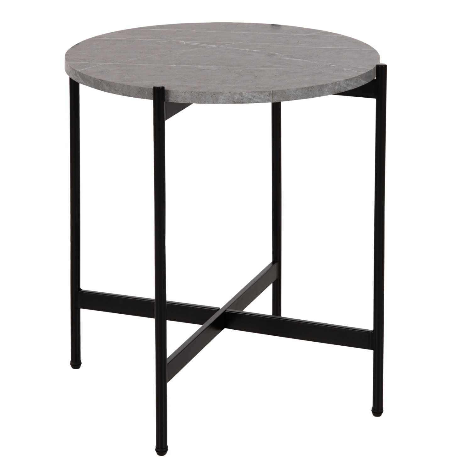 Intrahome ΒΟΗΘΗΤΙΚΟ ΤΡΑΠΕΖΙ .02 NELSPRUICASABLANCALTCASABLANCAI ΓΚΡΙ ΜΑΡΜΑΡΟ-ΜΑΥΡΗ ΜΕΤΑΛΛΙΚΗ ΒΑΣΗ Φ50x55Υεκ. intraho-1646354