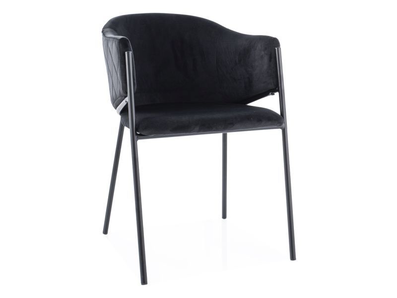 KRZESŁO BONO VELVET CZARNY STELAZ/CZARNY BLUVEL 19 DIOMMI-80-3531