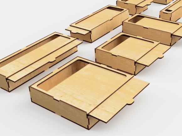 Σετ 2 τεμαχίων – Intra Multi-Drawer Organizer – Ξύλινο Συρταρωτό Κουτί Οργάνωσης 52x14x18 cm Box28-01682