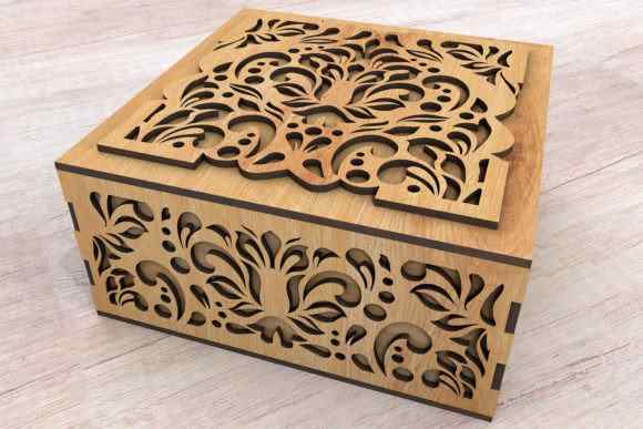 Intra Ornate Ξύλινο Κουτί Πολυτελείας με Περίτεχνη Χαρακτική – Ιδανικό για Δώρο / Αποθήκευση 47x10x6 cm Box35-00641