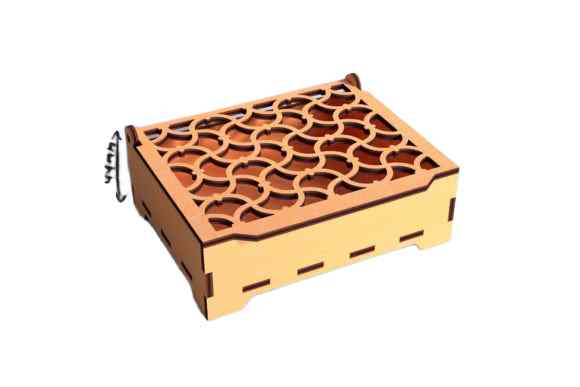 Σετ 2 τεμαχίων – Intra GIFT BLOOM –  Ξύλινo Διακοσμητικό Κουτί Δώρου Αποθήκευσης 49x49x5 cm Box40-01146