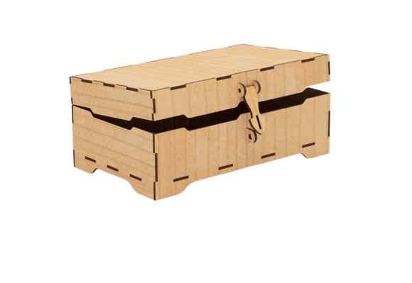 Σετ 2 τεμαχίων – Ιntra LOCKWOOD – Ξύλινο Κουτί με Κούμπωμα Ασφαλείας  Στιβαρή Κατασκευή 47x11x28 cm Box47-00718