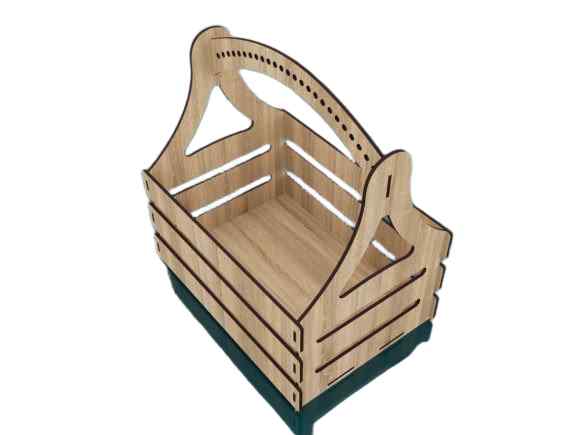 Intra NEST DELUXE – Πολυχρηστικό Ξύλινο Κουτί Οργάνωσης με Καπάκι - Εσωτερικά Διαχωριστικά19x30x17 cm Box52-01135