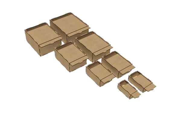 Intra Exotic Ξύλινο Κουτί Οργάνωσης με Συρόμενο Καπάκι και 4 Διαμερίσματα – Πολλαπλές Αποχρώσεις   12x42x5 cm Box07-01754