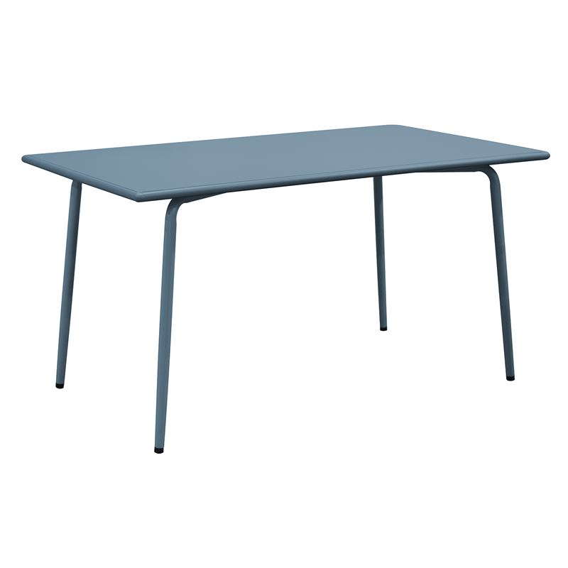 WOODWELL Ε548,2BRIO Flat Τραπέζι-Pro Κήπου – Βεράντας, Μέταλλο Βαφή Sandy Blue 5415C 140x80x73cm Ε548,2