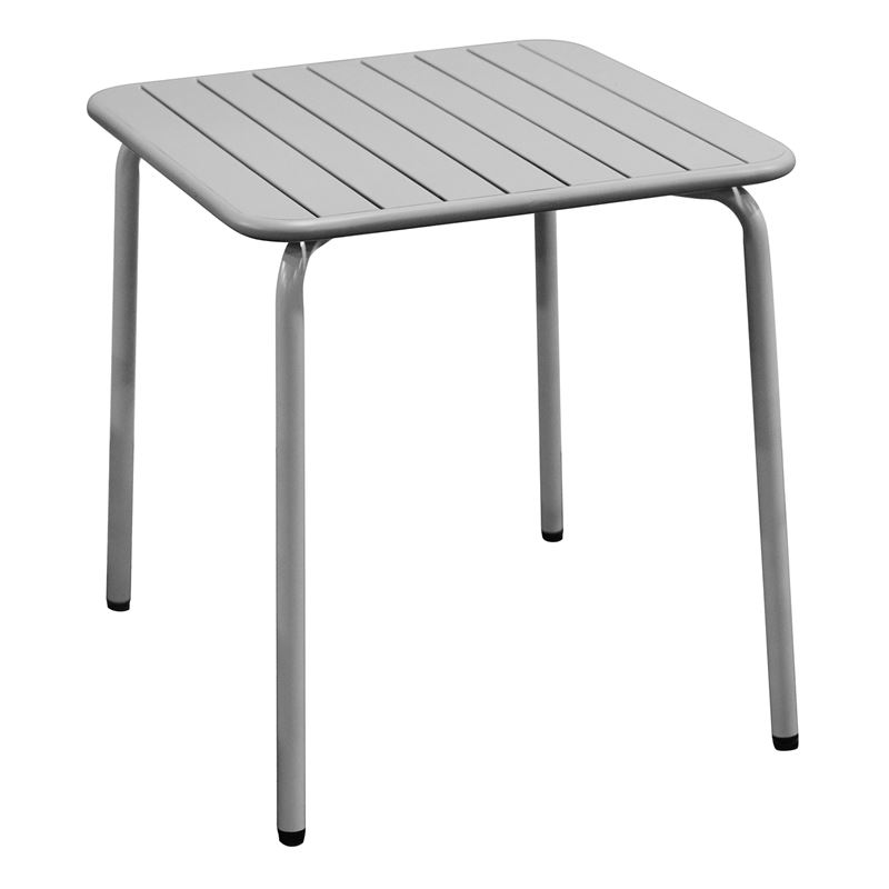 WOODWELL Ε545,1BRIO Slat Τραπέζι-Pro Κήπου – Βεράντας, Μέταλλο Βαφή Cool Grey 4C 70x70x73cm Ε545,1 WOODWELL Ε545,1BRIO Slat Τραπέζι-Pro Κήπου – Βεράντας, Μέταλλο Βαφή Cool Grey 4C 70x70x73cm Ε545,1