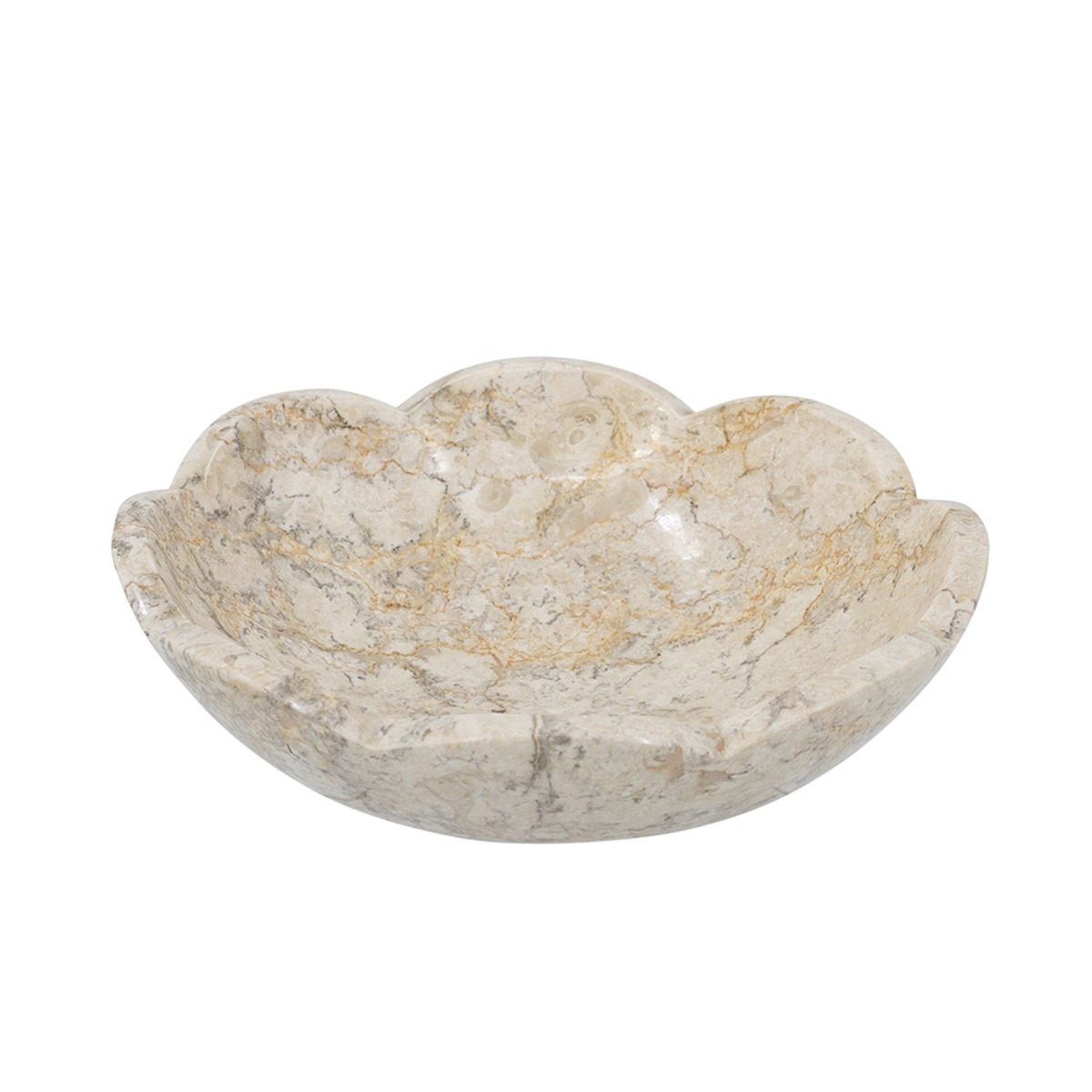 Artekko Marble Μπεζ Μαρμάρινο Μπολ (25x25x7.5)cm Artekko C5459
